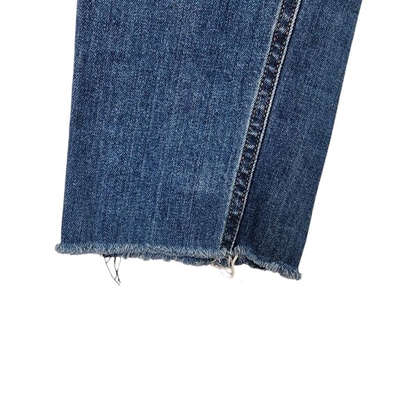 Rag & Bone Dre Low Rise Slim Boyfriend Jeans Womens Size 26 Raw Hem Blue Denim - Picture 5 of 8